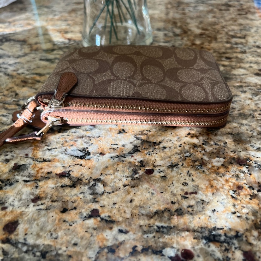 Coach Brown Wristlet - Picture 4 of 12